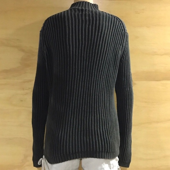 Gap Military Mock Neck Ribbed Oversized Sweater - Picture 2 of 7